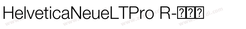HelveticaNeueLTPro R字体转换